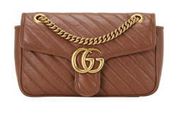 GG Marmont Shoulder, Leather, Brown, 520981, 2*